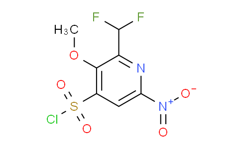 2-(Difluoromethyl)-3-methoxy-6-nitropyridine-4-sulfonyl chloride