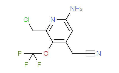 6-Amino-2-(chloromethyl)-3-(trifluoromethoxy)pyridine-4-acetonitrile