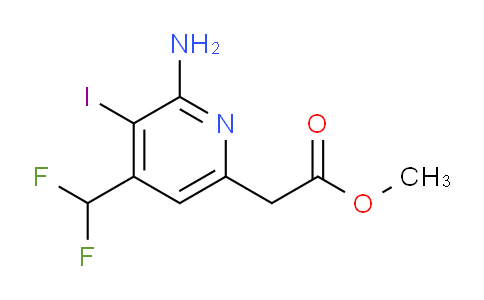 AM41381 | 1805368-47-1 | Methyl 2-amino-4-(difluoromethyl)-3-iodopyridine-6-acetate