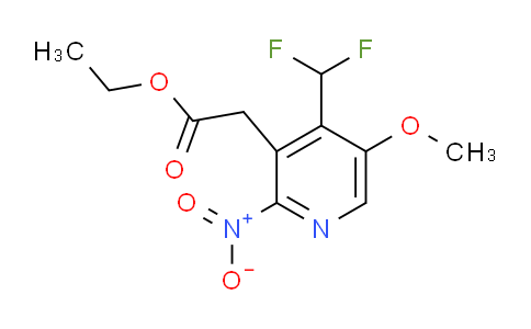 AM41404 | 1805070-64-7 | Ethyl 4-(difluoromethyl)-5-methoxy-2-nitropyridine-3-acetate