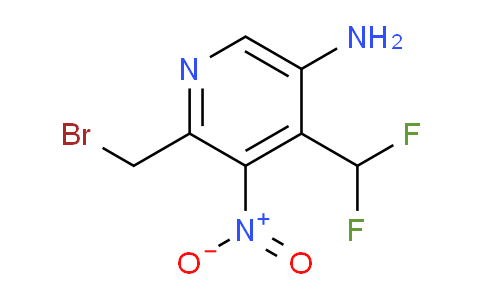 5-Amino-2-(bromomethyl)-4-(difluoromethyl)-3-nitropyridine
