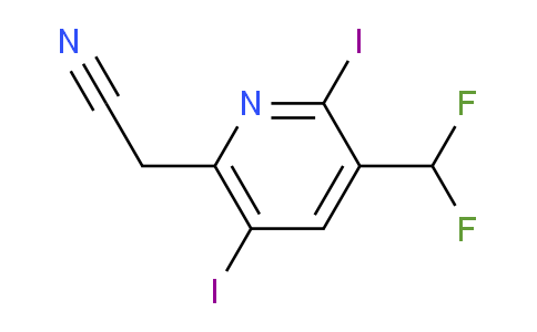 AM41442 | 1805005-53-1 | 3-(Difluoromethyl)-2,5-diiodopyridine-6-acetonitrile