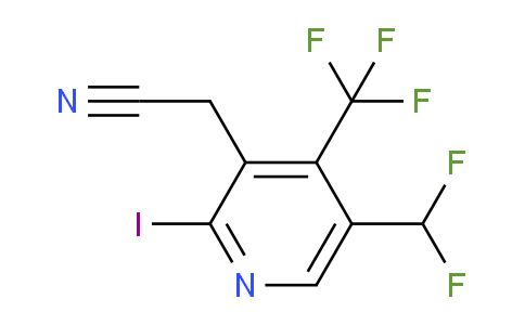 AM41451 | 1807018-89-8 | 5-(Difluoromethyl)-2-iodo-4-(trifluoromethyl)pyridine-3-acetonitrile