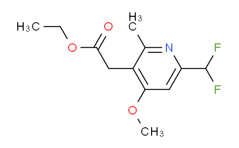 AM41457 | 1805269-14-0 | Ethyl 6-(difluoromethyl)-4-methoxy-2-methylpyridine-3-acetate