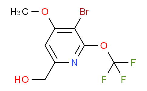 3-Bromo-4-methoxy-2-(trifluoromethoxy)pyridine-6-methanol