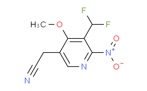 AM41482 | 1805262-32-1 | 3-(Difluoromethyl)-4-methoxy-2-nitropyridine-5-acetonitrile