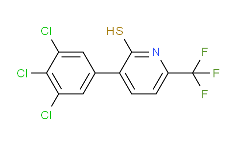 2-Mercapto-3-(3,4,5-trichlorophenyl)-6-(trifluoromethyl)pyridine