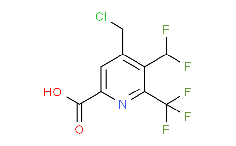 AM41502 | 1361879-07-3 | 4-(Chloromethyl)-3-(difluoromethyl)-2-(trifluoromethyl)pyridine-6-carboxylic acid