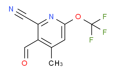 2-Cyano-4-methyl-6-(trifluoromethoxy)pyridine-3-carboxaldehyde