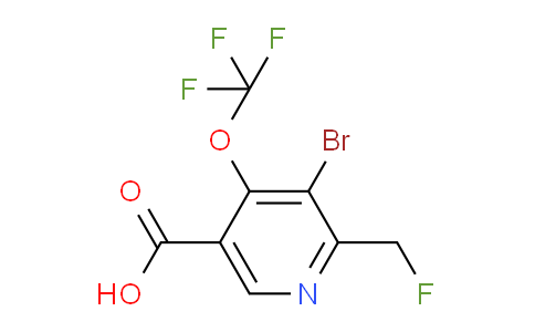 AM41526 | 1803919-49-4 | 3-Bromo-2-(fluoromethyl)-4-(trifluoromethoxy)pyridine-5-carboxylic acid