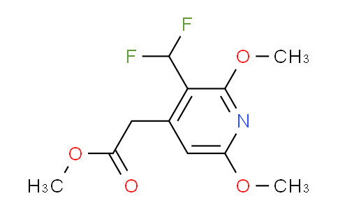 AM41565 | 1805325-90-9 | Methyl 3-(difluoromethyl)-2,6-dimethoxypyridine-4-acetate
