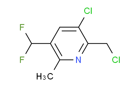 3-Chloro-2-(chloromethyl)-5-(difluoromethyl)-6-methylpyridine