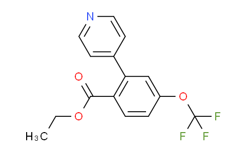 Ethyl 2-(pyridin-4-yl)-4-(trifluoromethoxy)benzoate
