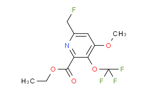 Ethyl 6-(fluoromethyl)-4-methoxy-3-(trifluoromethoxy)pyridine-2-carboxylate
