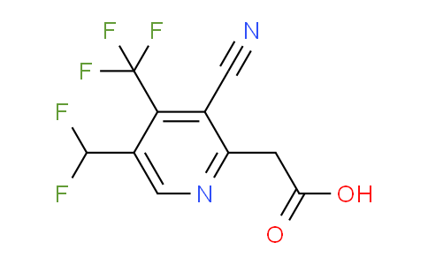 3-Cyano-5-(difluoromethyl)-4-(trifluoromethyl)pyridine-2-acetic acid