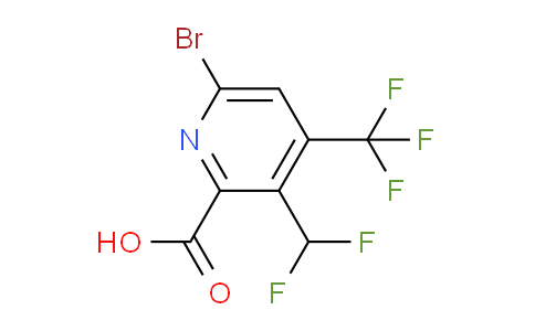 6-Bromo-3-(difluoromethyl)-4-(trifluoromethyl)pyridine-2-carboxylic acid