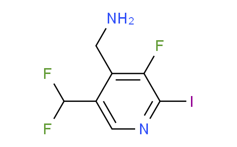 4-(Aminomethyl)-5-(difluoromethyl)-3-fluoro-2-iodopyridine