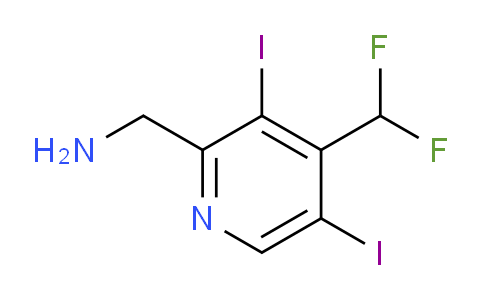 2-(Aminomethyl)-4-(difluoromethyl)-3,5-diiodopyridine