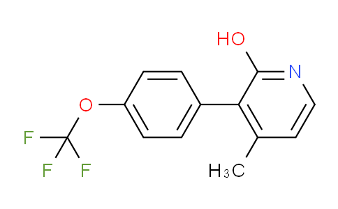 2-Hydroxy-4-methyl-3-(4-(trifluoromethoxy)phenyl)pyridine