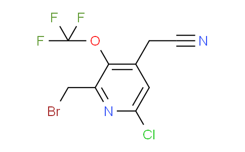 2-(Bromomethyl)-6-chloro-3-(trifluoromethoxy)pyridine-4-acetonitrile
