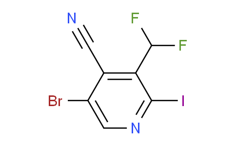 5-Bromo-4-cyano-3-(difluoromethyl)-2-iodopyridine