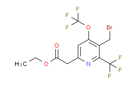 AM41773 | 1804876-55-8 | Ethyl 3-(bromomethyl)-4-(trifluoromethoxy)-2-(trifluoromethyl)pyridine-6-acetate