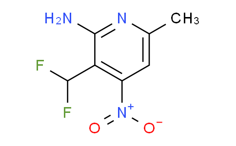 2-Amino-3-(difluoromethyl)-6-methyl-4-nitropyridine