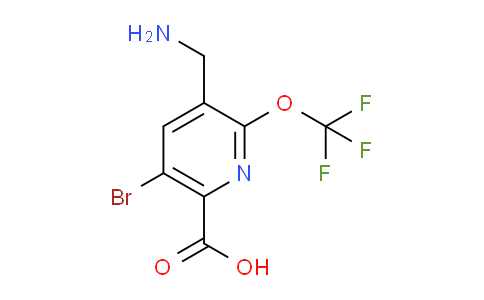 3-(Aminomethyl)-5-bromo-2-(trifluoromethoxy)pyridine-6-carboxylic acid