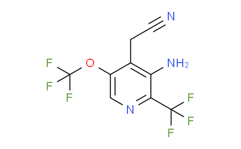 3-Amino-5-(trifluoromethoxy)-2-(trifluoromethyl)pyridine-4-acetonitrile