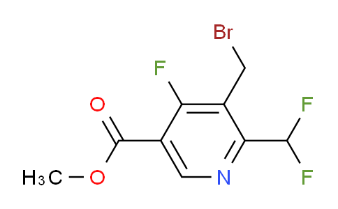 Methyl 3-(bromomethyl)-2-(difluoromethyl)-4-fluoropyridine-5-carboxylate