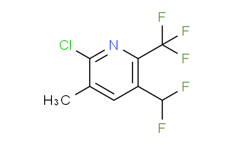 2-Chloro-5-(difluoromethyl)-3-methyl-6-(trifluoromethyl)pyridine