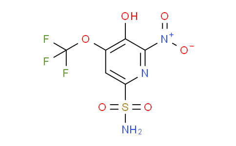 3-Hydroxy-2-nitro-4-(trifluoromethoxy)pyridine-6-sulfonamide