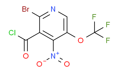 2-Bromo-4-nitro-5-(trifluoromethoxy)pyridine-3-carbonyl chloride