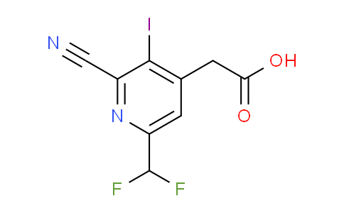 AM41876 | 1804379-63-2 | 2-Cyano-6-(difluoromethyl)-3-iodopyridine-4-acetic acid