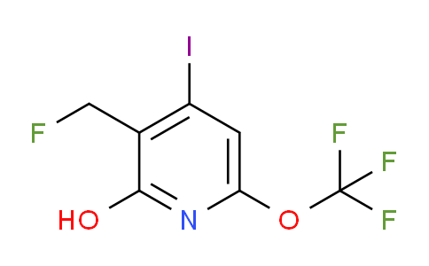 3-(Fluoromethyl)-2-hydroxy-4-iodo-6-(trifluoromethoxy)pyridine