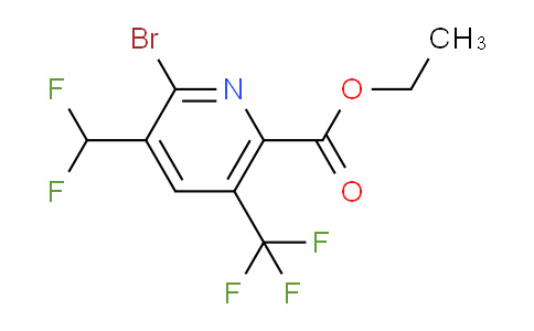 AM41908 | 1805357-94-1 | Ethyl 2-bromo-3-(difluoromethyl)-5-(trifluoromethyl)pyridine-6-carboxylate