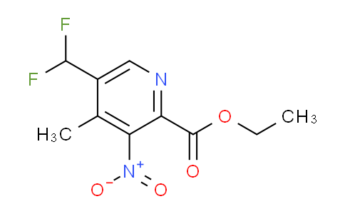Ethyl 5-(difluoromethyl)-4-methyl-3-nitropyridine-2-carboxylate