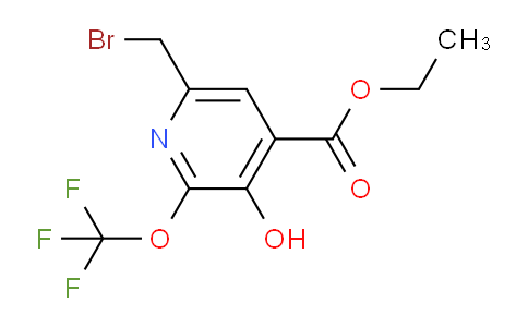 Ethyl 6-(bromomethyl)-3-hydroxy-2-(trifluoromethoxy)pyridine-4-carboxylate