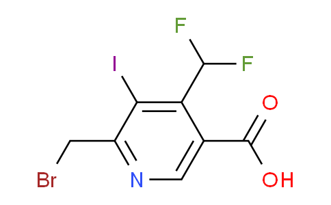 2-(Bromomethyl)-4-(difluoromethyl)-3-iodopyridine-5-carboxylic acid