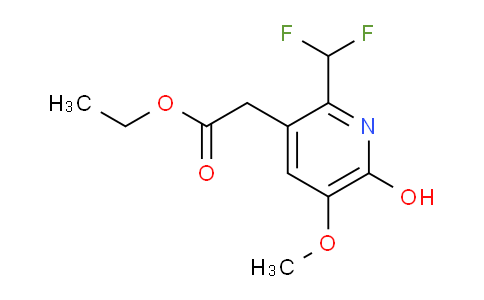 AM41925 | 1805252-69-0 | Ethyl 2-(difluoromethyl)-6-hydroxy-5-methoxypyridine-3-acetate