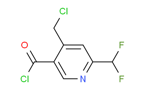 4-(Chloromethyl)-2-(difluoromethyl)pyridine-5-carbonyl chloride