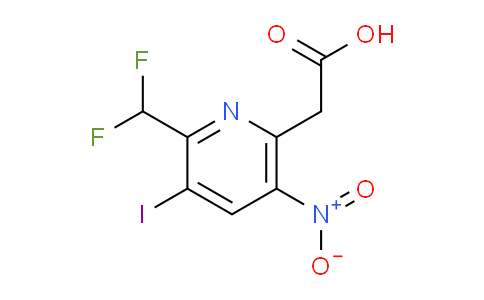 AM42046 | 1805617-89-3 | 2-(Difluoromethyl)-3-iodo-5-nitropyridine-6-acetic acid