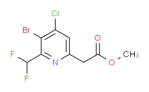 AM42055 | 1805235-17-9 | Methyl 3-bromo-4-chloro-2-(difluoromethyl)pyridine-6-acetate