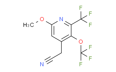 6-Methoxy-3-(trifluoromethoxy)-2-(trifluoromethyl)pyridine-4-acetonitrile