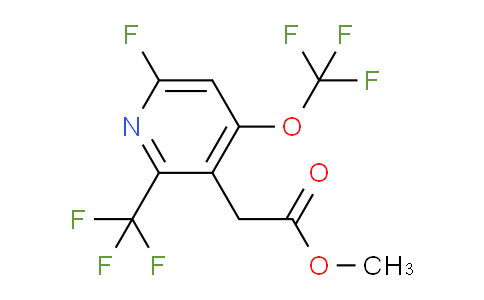 AM42104 | 1806723-28-3 | Methyl 6-fluoro-4-(trifluoromethoxy)-2-(trifluoromethyl)pyridine-3-acetate