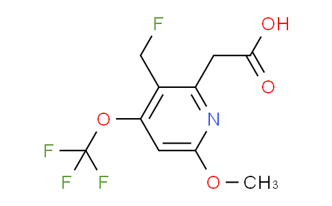 AM42105 | 1804474-11-0 | 3-(Fluoromethyl)-6-methoxy-4-(trifluoromethoxy)pyridine-2-acetic acid