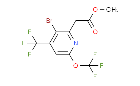 AM42112 | 1806238-80-1 | Methyl 3-bromo-6-(trifluoromethoxy)-4-(trifluoromethyl)pyridine-2-acetate