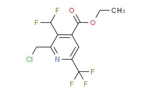 AM42127 | 1361798-20-0 | Ethyl 2-(chloromethyl)-3-(difluoromethyl)-6-(trifluoromethyl)pyridine-4-carboxylate