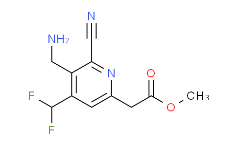 AM42141 | 1806994-86-4 | Methyl 3-(aminomethyl)-2-cyano-4-(difluoromethyl)pyridine-6-acetate