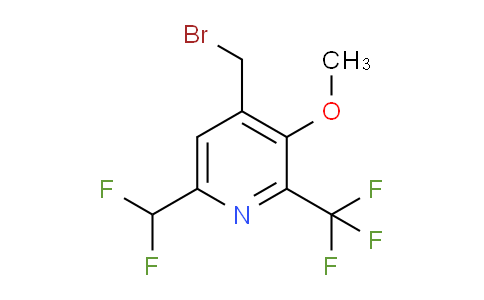 4-(Bromomethyl)-6-(difluoromethyl)-3-methoxy-2-(trifluoromethyl)pyridine